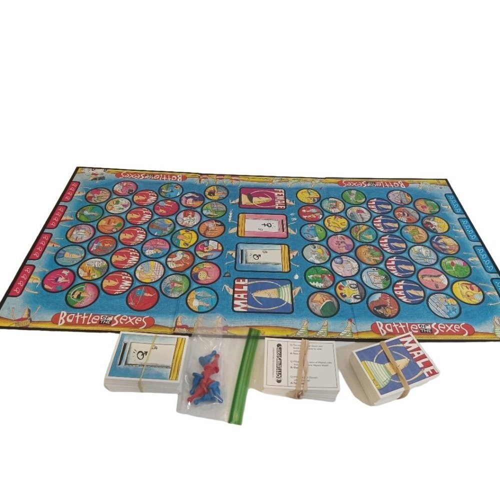 University Games Battle Of The Sexes Board Game 1997 Game Night No Manual - Picture 4 of 4